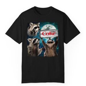 Three Raccoons Graphic Unisex T-shirt, Funny Meme Genz Dank Raccoons Shirt